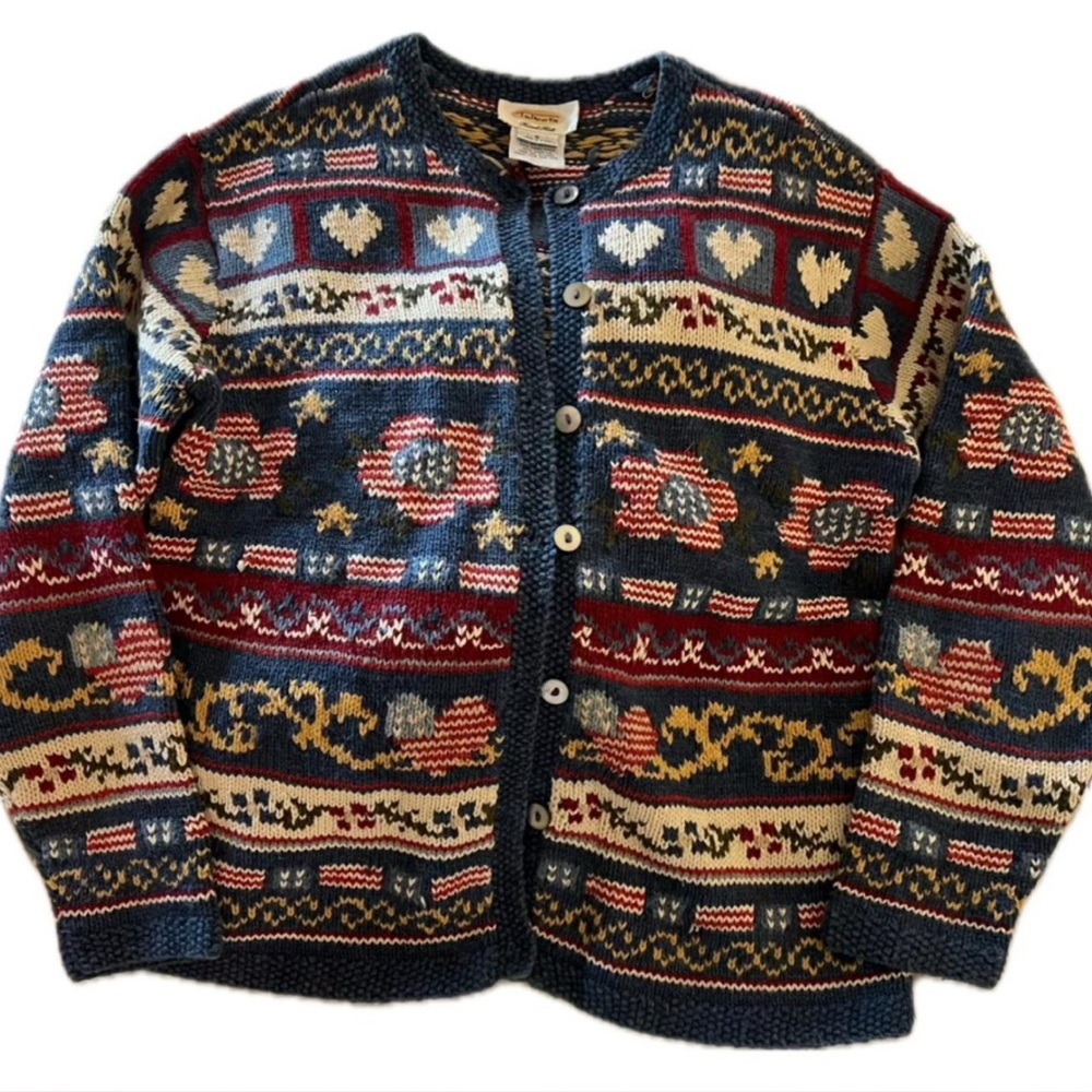 Vintage Talbots Cotton Cardigan